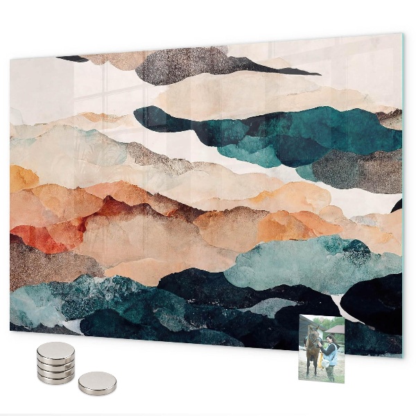 Tableau magnétique mural paysage abstrait