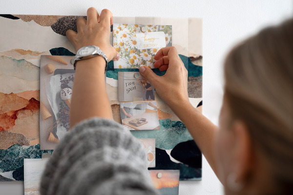 Tableau magnétique mural paysage abstrait