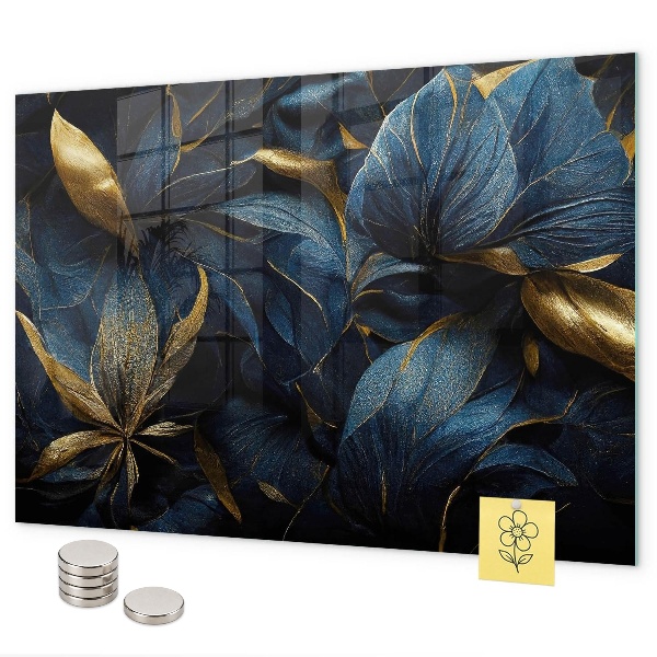 Tableau magnétique mural Fleurs ornementales