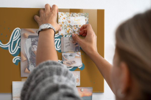 Tableau magnétique mural Partons en voyage