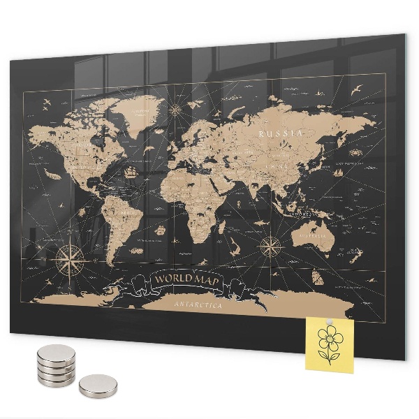 Tableau magnétique Carte du vieux monde