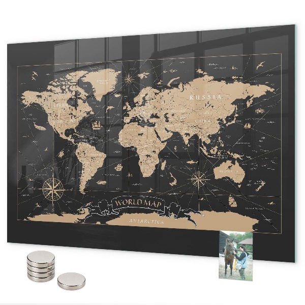 Tableau magnétique Carte du vieux monde