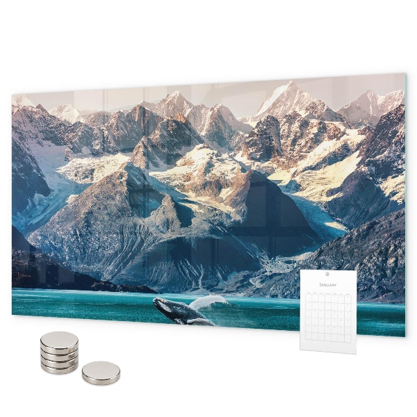 Tableau magnétique mural Eau de baleine