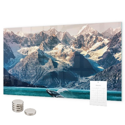Tableau magnétique mural Eau de baleine