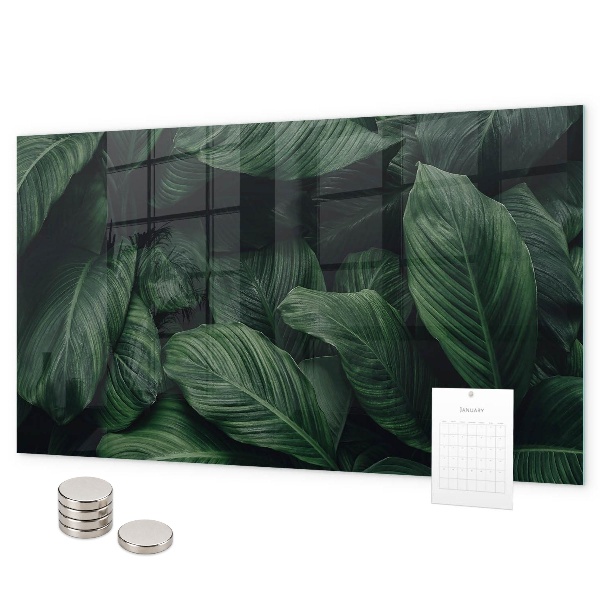 Tableau magnétique mural Monstera tropical