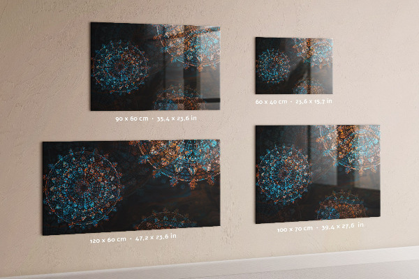 Tableau magnétique mural Motif mandala