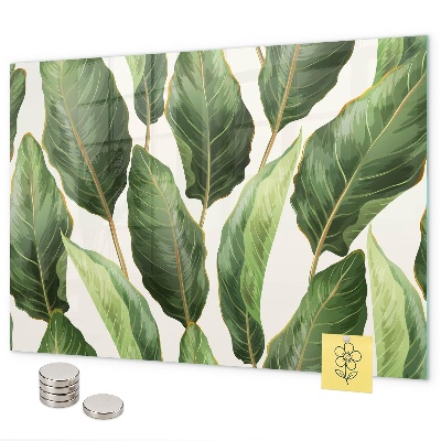 Tableau magnétique mural feuilles de palmier