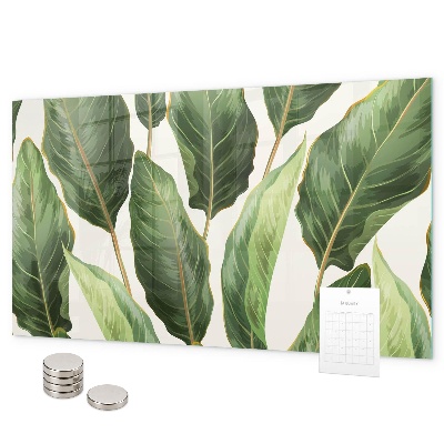 Tableau magnétique mural feuilles de palmier