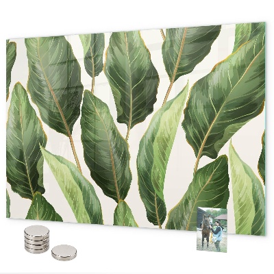Tableau magnétique mural feuilles de palmier