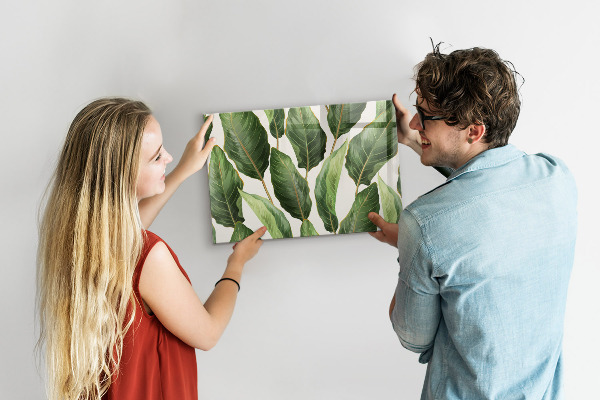 Tableau magnétique mural feuilles de palmier