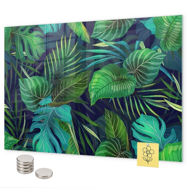 Tableau magnétique feuilles exotiques