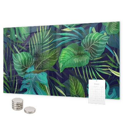Tableau magnétique feuilles exotiques