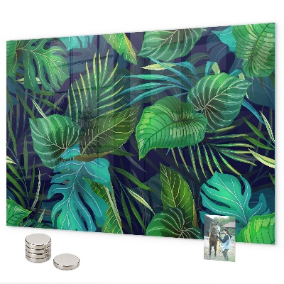 Tableau magnétique feuilles exotiques