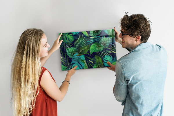 Tableau magnétique feuilles exotiques