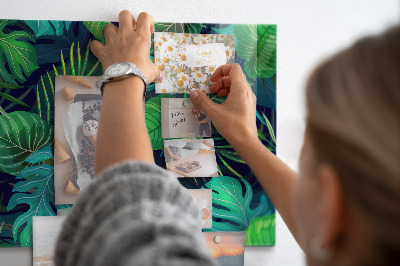 Tableau magnétique feuilles exotiques