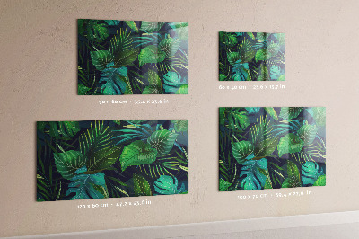 Tableau magnétique feuilles exotiques