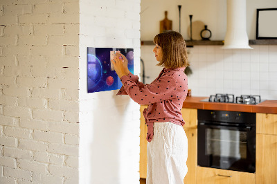 Tableau magnétique mural Galaxie des planètes