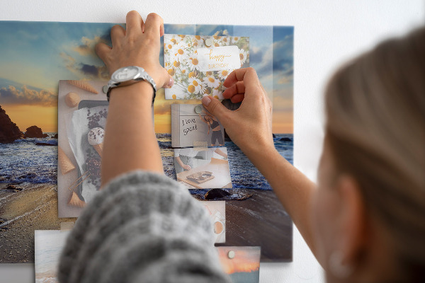 Tableau magnétique mural Coucher de soleil sur la plage
