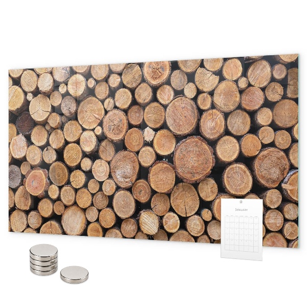 Tableau magnétique mural anneaux de croissance des arbres