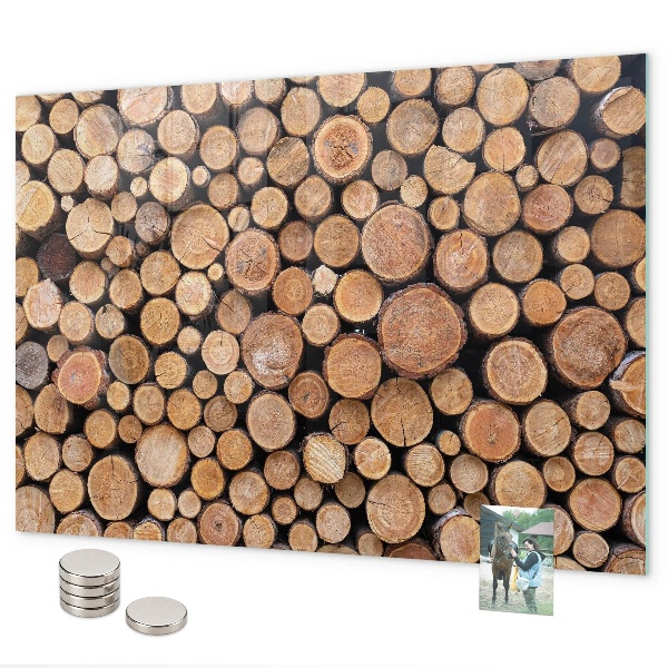 Tableau magnétique mural anneaux de croissance des arbres