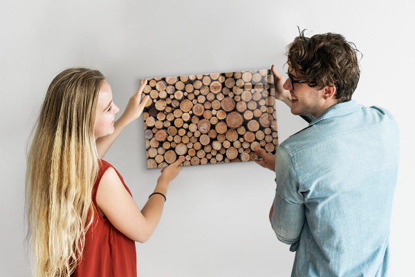 Tableau magnétique mural anneaux de croissance des arbres