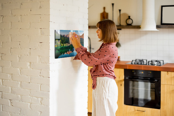 Tableau magnétique mural paysage lacustre
