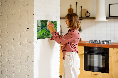 Tableau magnétique mural Rivière dans la forêt