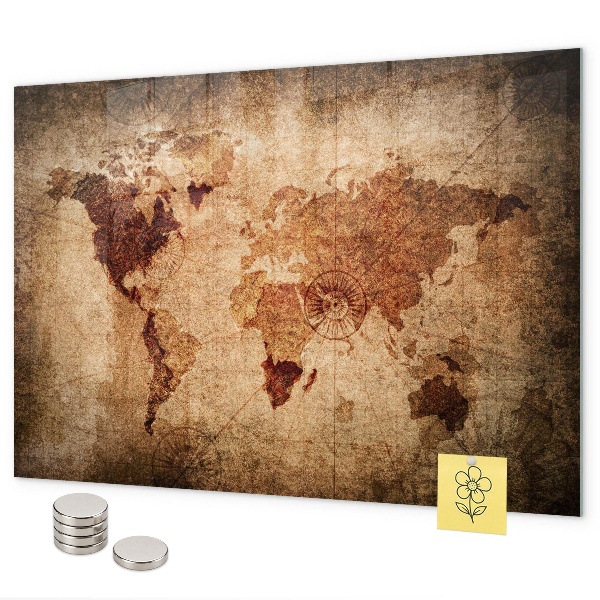 Tableau magnétique Carte du vieux monde