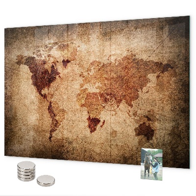 Tableau magnétique Carte du vieux monde