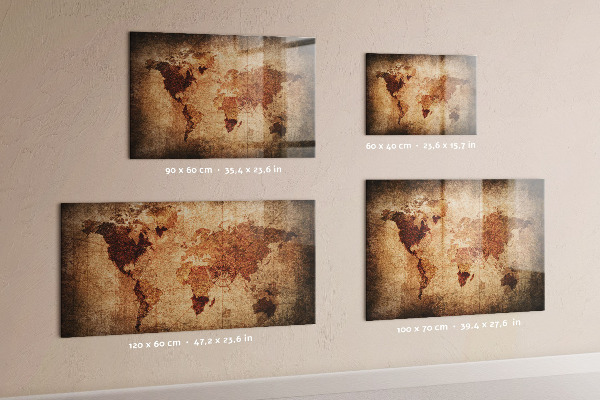 Tableau magnétique Carte du vieux monde