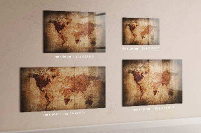 Tableau magnétique Carte du vieux monde