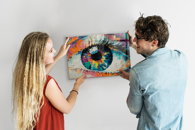 Tableau magnétique mural La pupille de l'œil humain