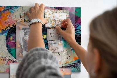 Tableau magnétique mural La pupille de l'œil humain