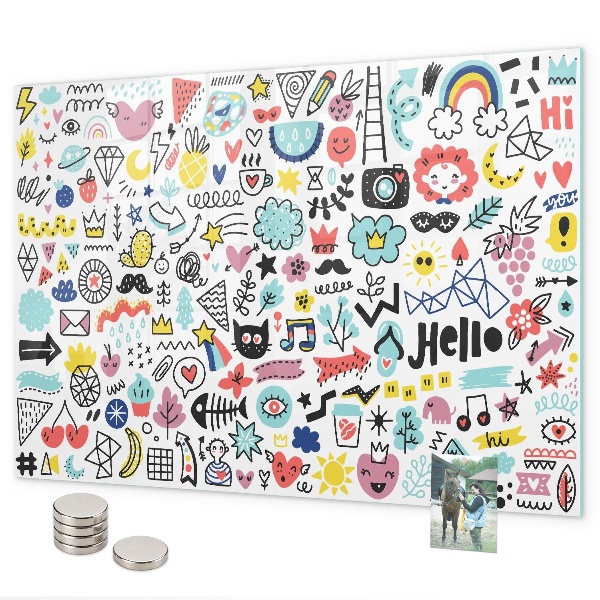 Tableau magnétique mural Images de croquis