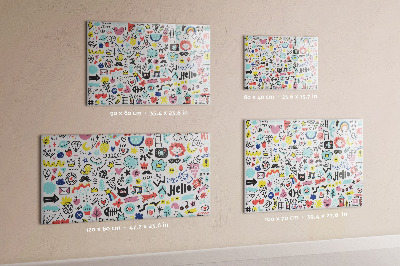Tableau magnétique mural Images de croquis