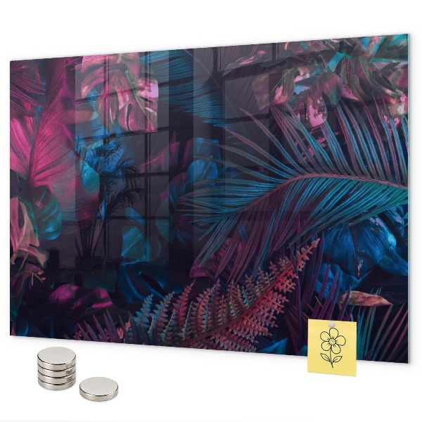 Tableau magnétique Fleurs exotiques