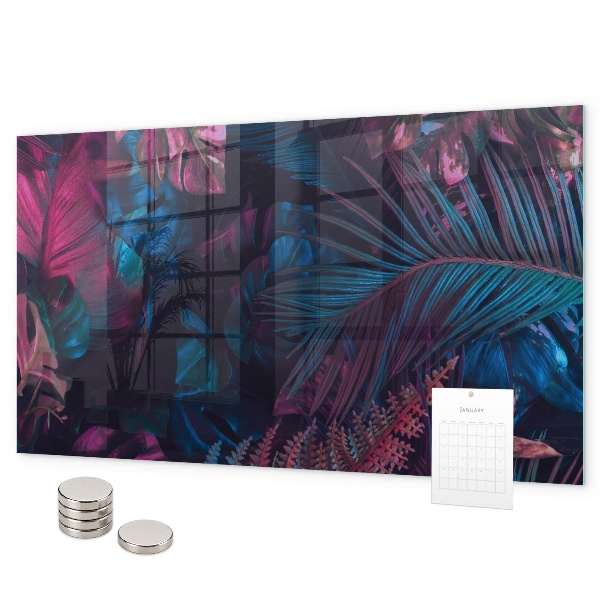 Tableau magnétique Fleurs exotiques