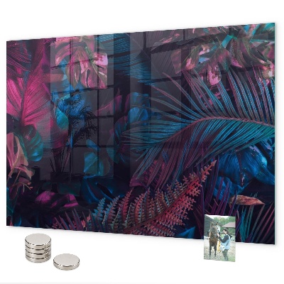 Tableau magnétique Fleurs exotiques