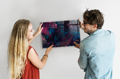 Tableau magnétique Fleurs exotiques