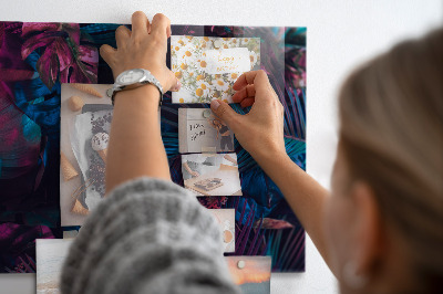 Tableau magnétique Fleurs exotiques