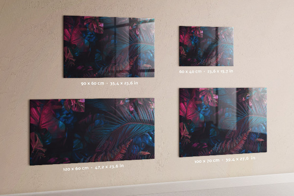 Tableau magnétique Fleurs exotiques