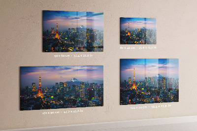 Tableau magnétique mural La ville la nuit