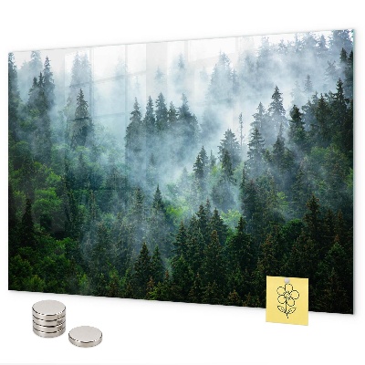 Tableau magnétique Forêt brumeuse