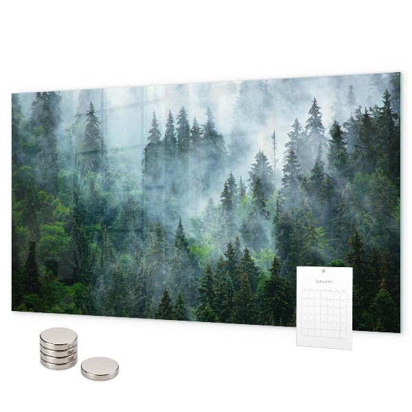 Tableau magnétique Forêt brumeuse