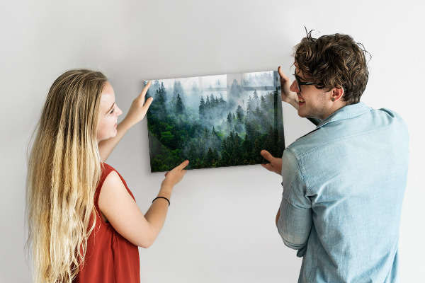 Tableau magnétique Forêt brumeuse