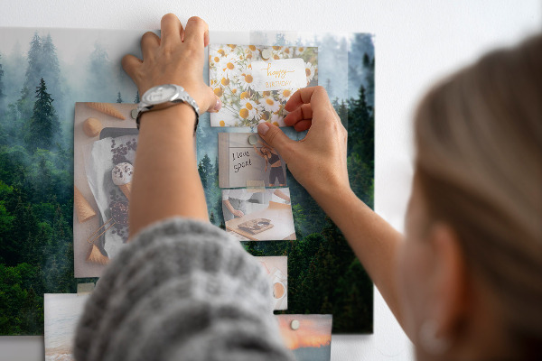 Tableau magnétique Forêt brumeuse