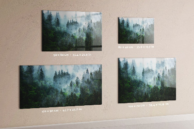Tableau magnétique Forêt brumeuse