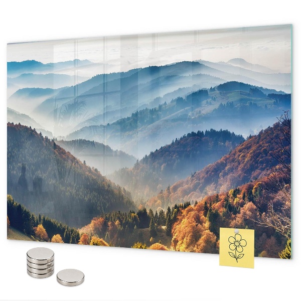 Tableau magnétique mural paysage de montagne