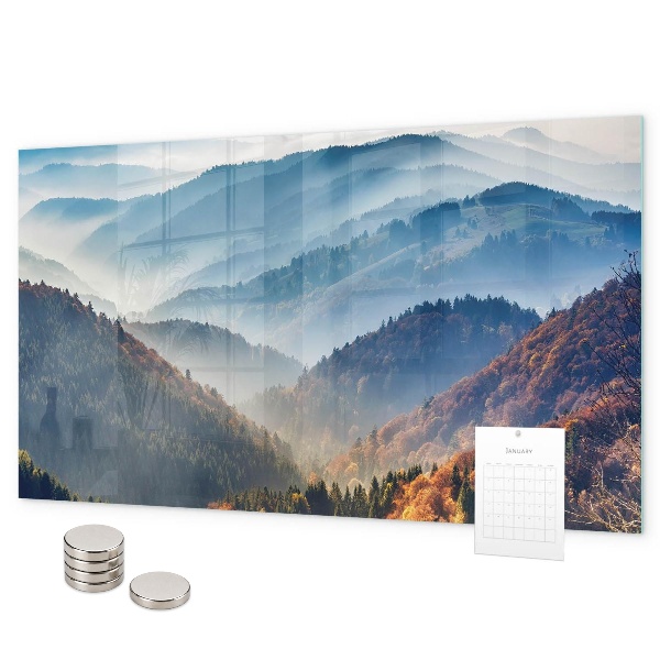 Tableau magnétique mural paysage de montagne