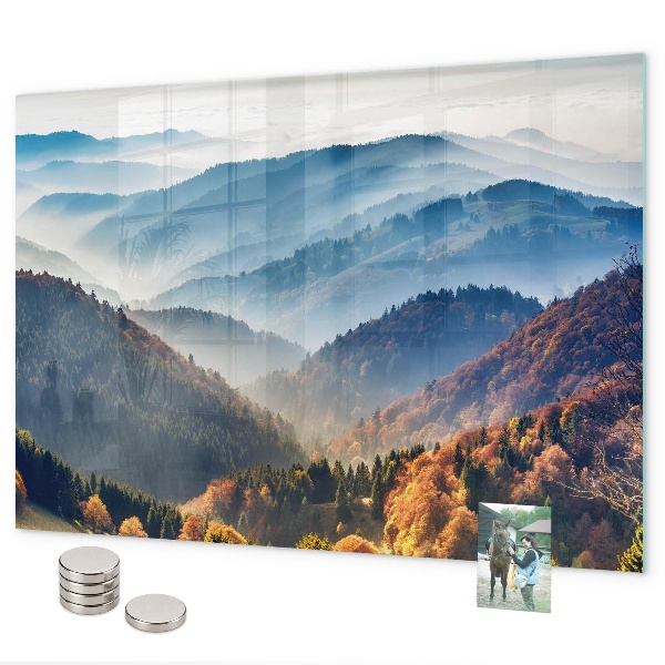 Tableau magnétique mural paysage de montagne